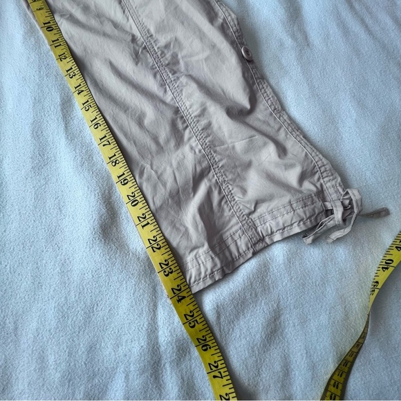 Boston Proper Cargo Crop Pants Convertible Length in Sand Women’s Size 10 - Picture 6 of 12